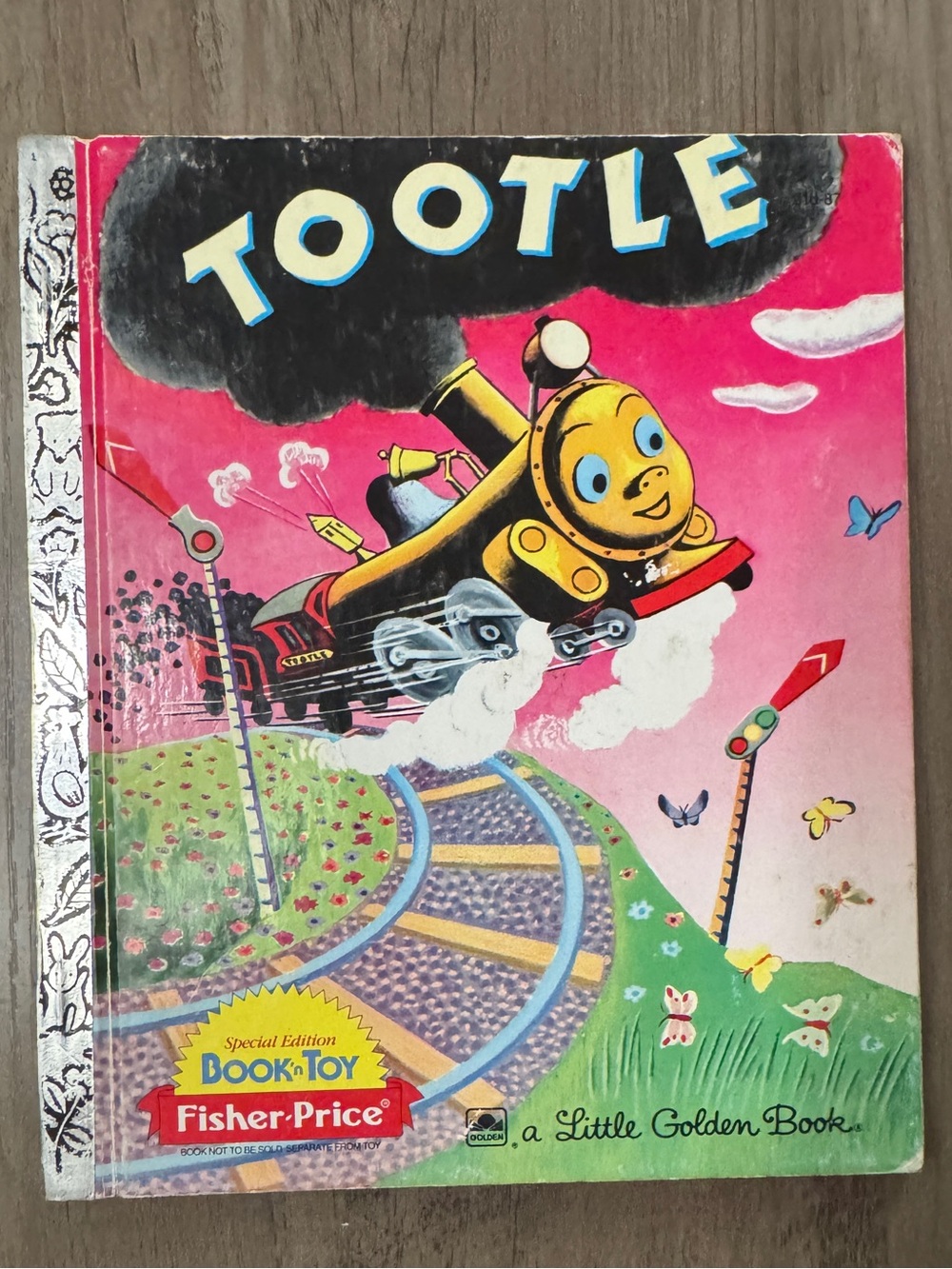 Vintage 1987 Fisher Price Tootle Little Golden Book Special Edition Train
